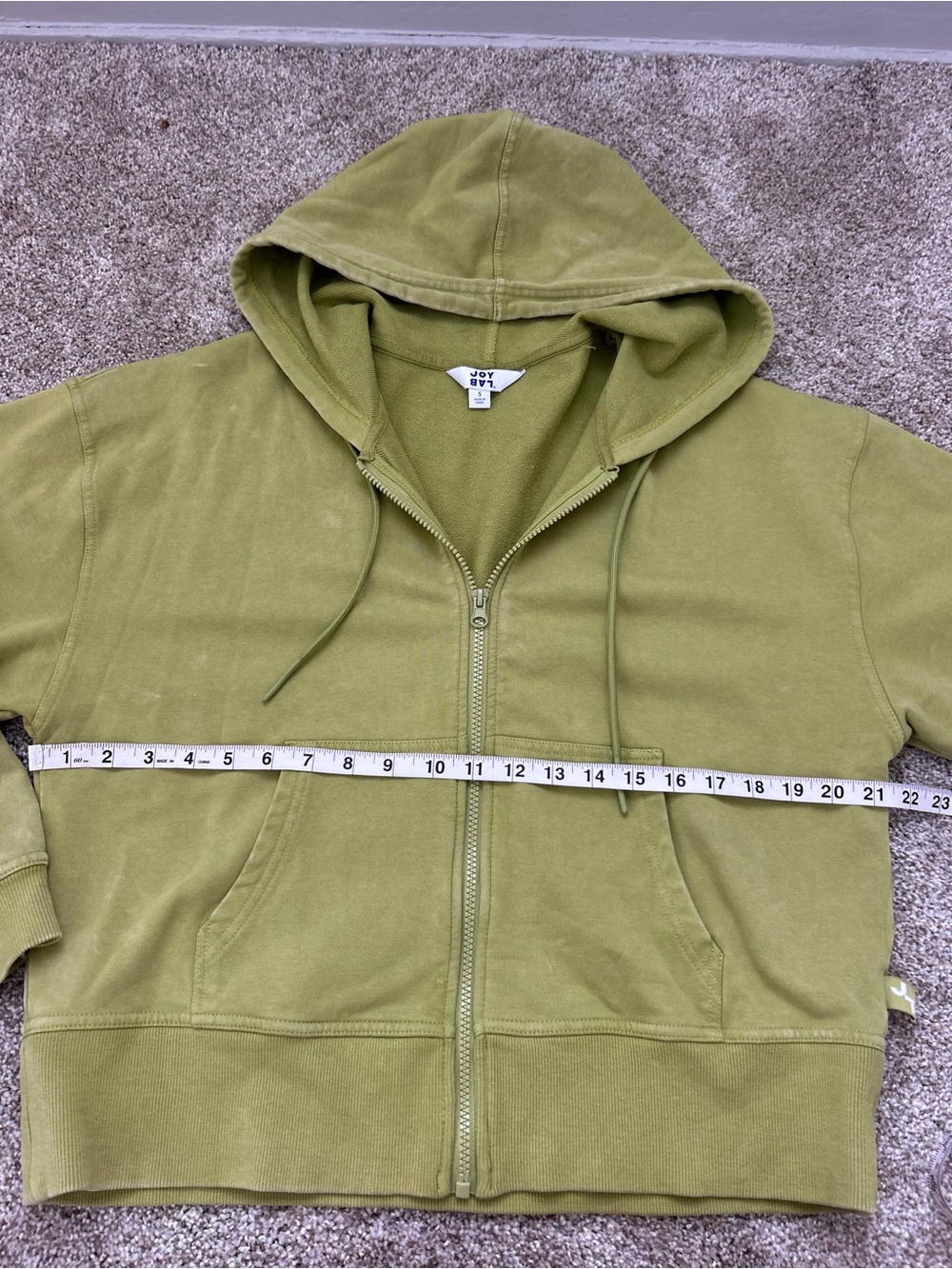 JOYLAB Green Zip Hoodie - Picture 4 of 6